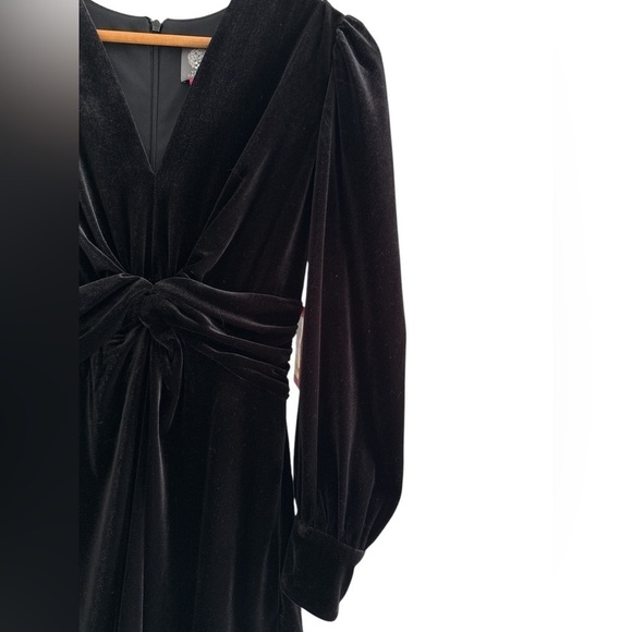 Vince Camuto Velvet Twist-Front Dress - Picture 5 of 11